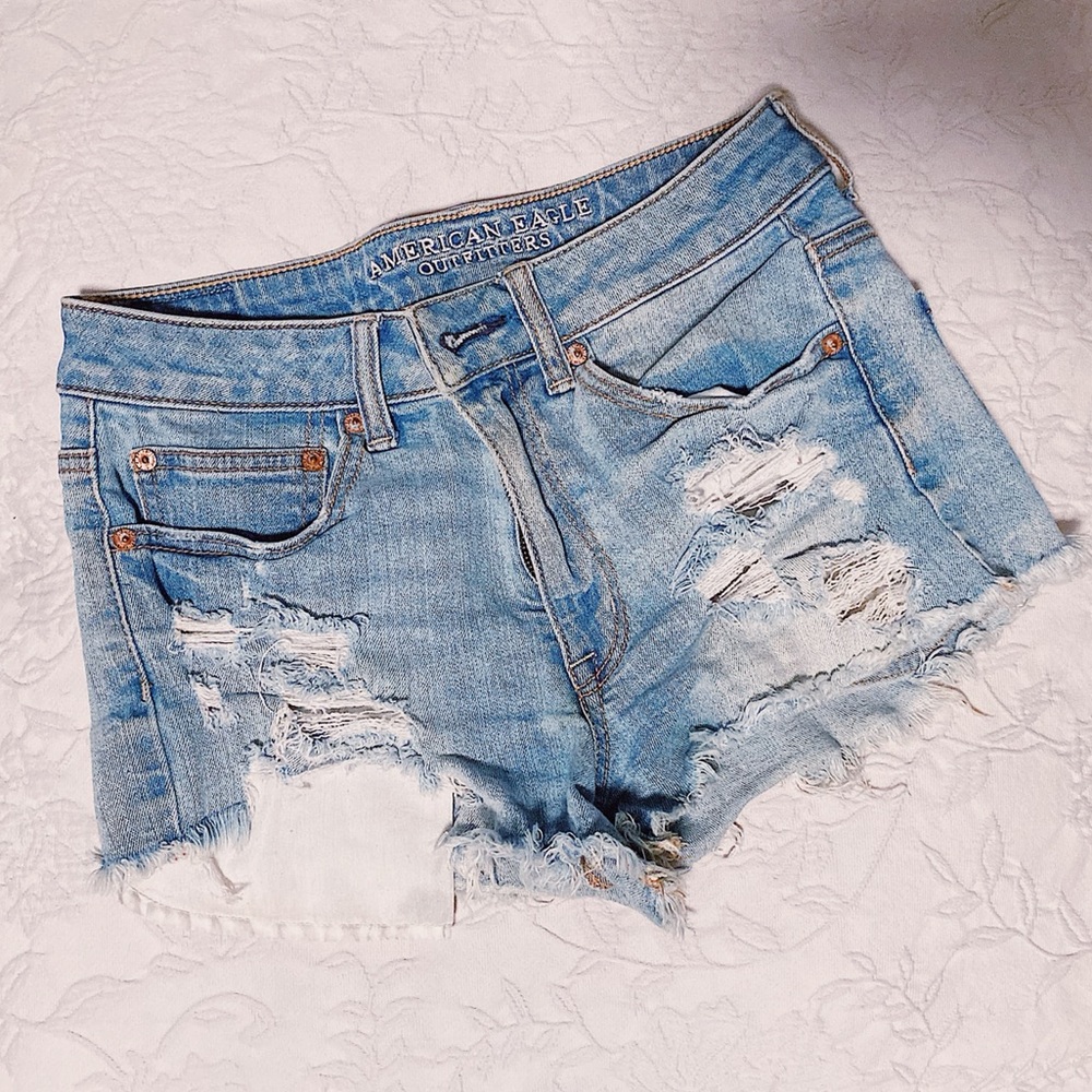 ae denim shorts